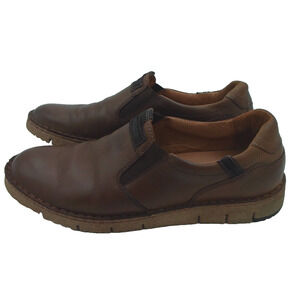 Men's Shoes Josef Seibel Brown Leather Slip-on Loafer EU Size 42 Casual or Dress